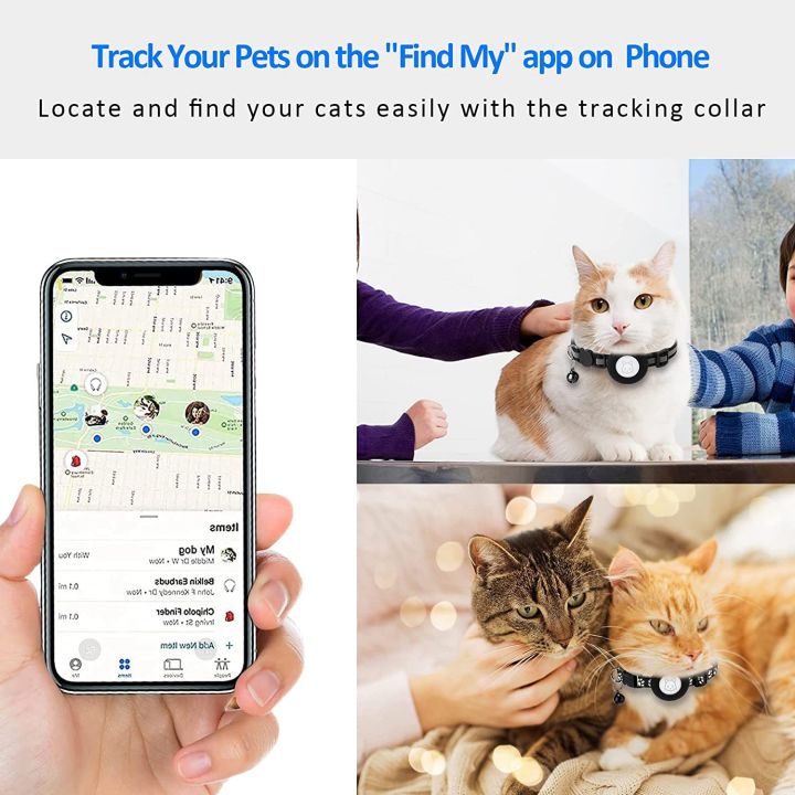 2Pack%20Cat%20Collar,%20for%20Air%20Tag%20Cat%20Collars%20with%20Safety%20Buckle%20and%20Removable%20Bell%20for%20Apple%20Airtag%20Small%20Pet%20Collar%20Black%20-%20Image%204