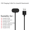 Charging Cable For Amazfit GTS3 GTR3 GTR 3 PRO T-Rex2 GTS4 GTR 4 Smartwatch Charger Cradle Fast Charging Cable. 