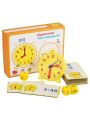 Telling Time Teaching Clock Activities Set Educational Toy Helps Kids Learn to Tell Time Homeschool Supplies Kindergartner Toy. 