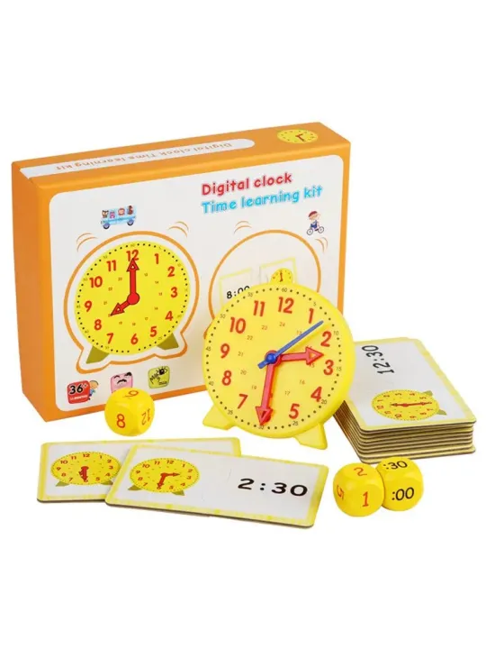 Telling%20Time%20Teaching%20Clock%20Activities%20Set%20Educational%20Toy%20Helps%20Kids%20Learn%20to%20Tell%20Time%20Homeschool%20Supplies%20Kindergartner%20Toy%20-%20Image%207