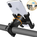 Metal Bike Mobile Holder For mobile phone bracket motorcycle bicycle takeaway rider -Black Easy to Use and Maintain C1. 