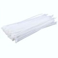 12 Inch (Pack Of 100) White Nylon Zip Wire Wrap Heavy Duty Self Locking Plastic Cable Ties - Multi Plug. 