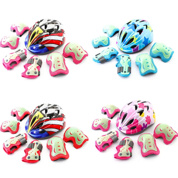 Glow-in-the-dark%20glow-in-the-dark%20protective%20gear%20for%20kids%20kids%20roller%20skating%20skating%20protector%20set%20for%20skateboard,%20knee%20pads,%20bicycles,%20balance%20bike%20helmets%20-%20Image%202