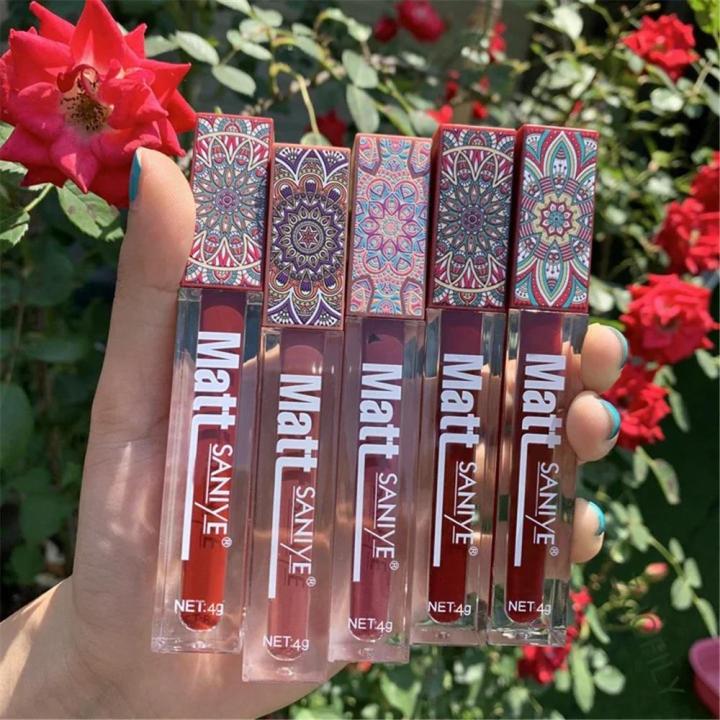 SANIYE%20Brand%20Makeup%20Nude%20Lip%20Gloss%20Waterproof%20Liquid%20Matte%20Lipstick%20Long%20Lasting%204g%20Quick%20Dry%20Red%20Lip%20Gloss%20Cosmetics%20Superman%20Ruoias%20-%20Image%202