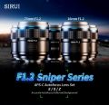 New SIRUI Lens 16mm 75mm F1.2 Series APS-C Auto Focus Lens For for Fuji X Mount Sony E Mount for Nikon Z Mount Camera.