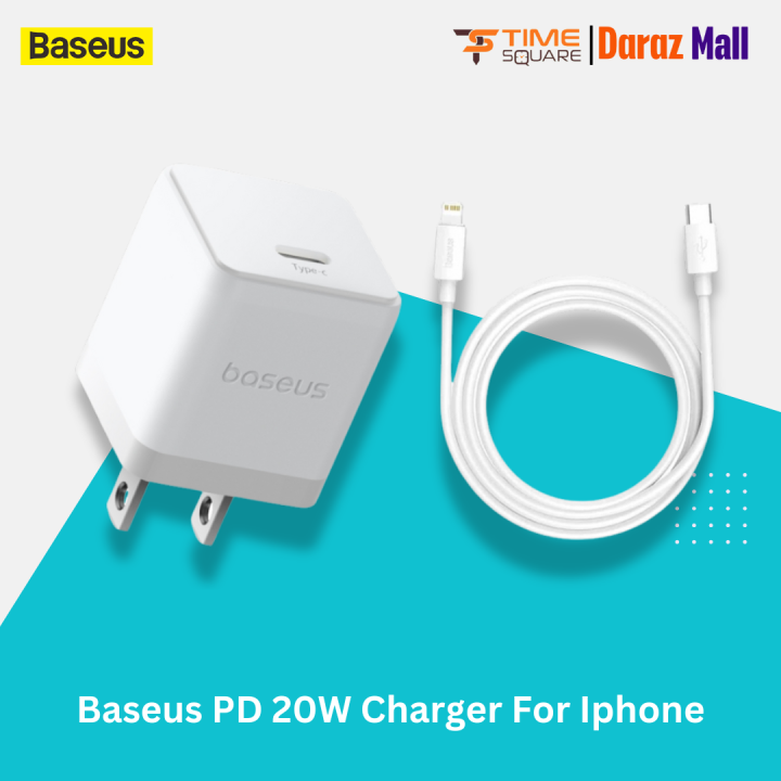 Baseus PD 20W Charger For Iphone - Time Square