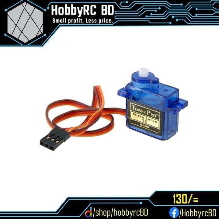 Original Tower Pro Servo Motor SG90 for Rc Helicopter/ Plane/ Boat/ Car
