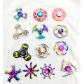 Metal Fidget Spinner Stress Reducer Toy - Golden. 