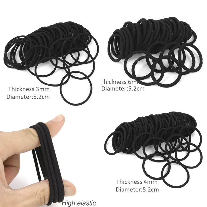 50pcs%20Black%20Hair%20Rubber%20Bands%20Women%20Girls%20Hair%20Tie%20Elastics%20Hairbands%20Ponytail%20Holders%20Hair%20Ties%20Seamless%20Elastic%20Hair%20Bands%20-%20Image%203