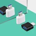 USB To Type-c OTG Adapter Data Connector For Xiaomi Redmi 9 9A 9C 9T Note 8 9 Pro Max 8T 9T 9S for Poco X3 Pro NFC F3 M3 Mi 9 SE. 