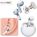 Ultimate Performance: PRO 6 Wireless Bluetooth TWS Earbuds with 5.0 Bluetooth Protocol.