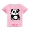 Kids Cartoon Funny Panda T-shirts Summer Costume Baby Boys Girls Clothing Children T Shirts Children's Wear. 
