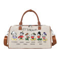 Hand-held duffel bag women's large-capacity outing lightweight travel bag one shoulder crossbody canvas bag ladies clothes duffle bag.