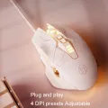 Inphic PW5 Mecha Wired Game Mouse Macro Definition Light Mute Office USB Computer Mouse. 