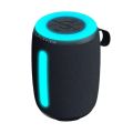 Portable Bluetooth speaker, IP68 waterproof, wireless, RGB light, MIC, TWS pairing, Bluetooth 5.3, FM radio, 15W, outdoor.