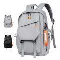 Men's Waterproof Backpack Simple Solid Urban Man USB Backpacks for Men Lightweight Commuter Laptop Backpack Trend School Bag.