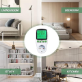1 PCS Plug Electricity Usage Monitor Energy Monitor with LCD Display for Solar System/PV System EU Plug. 