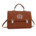 Japanese new JK uniform bag one shoulder hand double shoulder black hand-held Cambridge bag college style postman simple bag. 