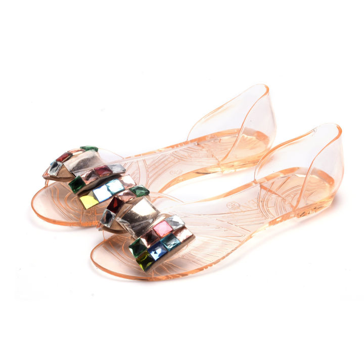 Charm%20shark%20transparent%20rhinestone%20summer%20new%20fish%20mouth%20jelly%20shoes%20sandals%20beach%20women's%20shoes%20fashion%20flat%20daily%20casual%20shoes%20-%20Image%203