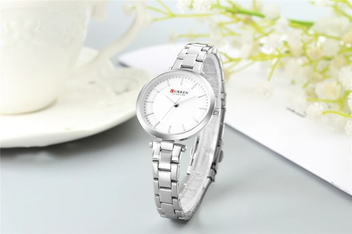 CURREN%209054%20Metal%20Wristwatch%20Classy%20Fashion%20Clock%20Female%20Stainless%20Steel%20Dress%20Watch-Silver%20-%20Image%204