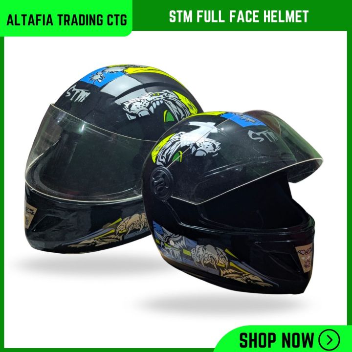 STM%20Stylish%20Full%20Face%20Motorcycle%20Helmet%20with%20Retro%20Graphic%20Design%20-%20L%20Size%20-%20Image%203