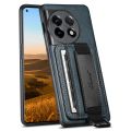 (New)For OnePlus 11 5G Suteni H13 Card Wallet Wrist Strap Holder PU Phone Case.