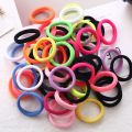 50pcs/bag 40mm Pure White Hair Holders Rubber Bands Elastics Girl Women Tie Gum Headband Hair Accessories Elastic Hair Bands. 