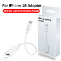 Original For Apple USB C to Lightning Charging Adapter For iPhone 15 Pro Max iPad Pro Transfer Data Connector Phone Accessories. 