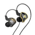 QKZ AK6 Ares Metal Wired Earphones Dynamic HIFI Music Bass DJ Sport Headphones In Ear Monitor Earbuds Headset With Microphone.