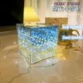 Sea of Flowers Rubik's Cube, Tulip Night Light LED Night Light, DIY home decoration bedroom atmosphere light girl's mother girlf.