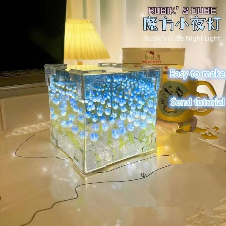 Sea%20of%20Flowers%20Rubik's%20Cube,%20Tulip%20Night%20Light%20LED%20Night%20Light,%20DIY%20home%20decoration%20bedroom%20atmosphere%20light%20girl's%20mother%20girlf%20-%20Image%204