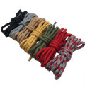 LSGS Coolstring Cool 4.5mm Wear Resistant Mountaineering Shoelaces Olivary Wave Round Sneakers Travel Shoes Laces For Martin Boots. 