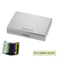 Men RFID Blocking Card Holder Stainless Steel Metal Slim Wallet Money Bag Anti-scan Credit ID Thin Holder Case Small Male Wallet.