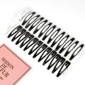 12Pcs/set Black Geometric Hair Clip BB Hairpins Barrettes Styling Tools Fashion Women Girls Hair Accessories Headwear Headdress.