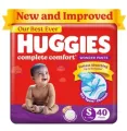 Huggies Complete Comfort Wonder Pants Small (S) Size Baby Diaper Pants, 40/86 Piece, 4-8kg,with 5 in 1 Comfort. 