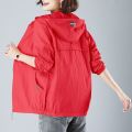 Short Sun Protection Clothing Women2022New Korean Style Western Style Hooded Sun-Protective Clothing Casual Loose All-Match Summer Coat Fashion【8Month6Day After】.