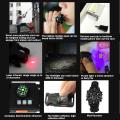【WSJJ Store】(NEW)8 in 1 Paracord Survival Swimming Wrist Watch Bracelet Outdoor - green.
