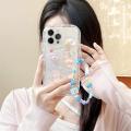 Korean 3D Bear Hang Phone Chain Lanyard Clear Soft Case For iPhone 15 14 Pro Max 11 12 13 Mini XR 6 8 7 Plus X XS SE Cute Cover. 