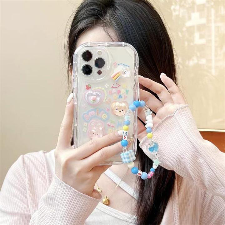 Korean%203D%20Bear%20Hang%20Phone%20Chain%20Lanyard%20Clear%20Soft%20Case%20For%20iPhone%2015%2014%20Pro%20Max%2011%2012%2013%20Mini%20XR%206%208%207%20Plus%20X%20XS%20SE%20Cute%20Cover%20-%20Image%203