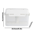 Pickle Container Rectangle Food Fermentation Storage Box for Home Kitchen Jar Airtight Pickle Press Keeper with Handle A. 