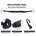 High-Strength Retractable Helmet Rope Highly Elastic Motorcycle Luggage Binding Cord Rubber Strap Rope Universal Motor Bike Helmet Carrying Rope with 2 Hook.