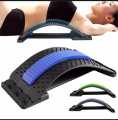 Back Massage Magic Stretcher Fitness Equipment Stretch Relax Mate Stretcher Lumbar Support Spine Pain Relief Chiropractic-Black+Purple. 
