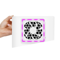 1 PCS Suitable for Slim Game Console Host Fan Radiator Cooling Fan Host Side Fan with LED Light White ABS. 