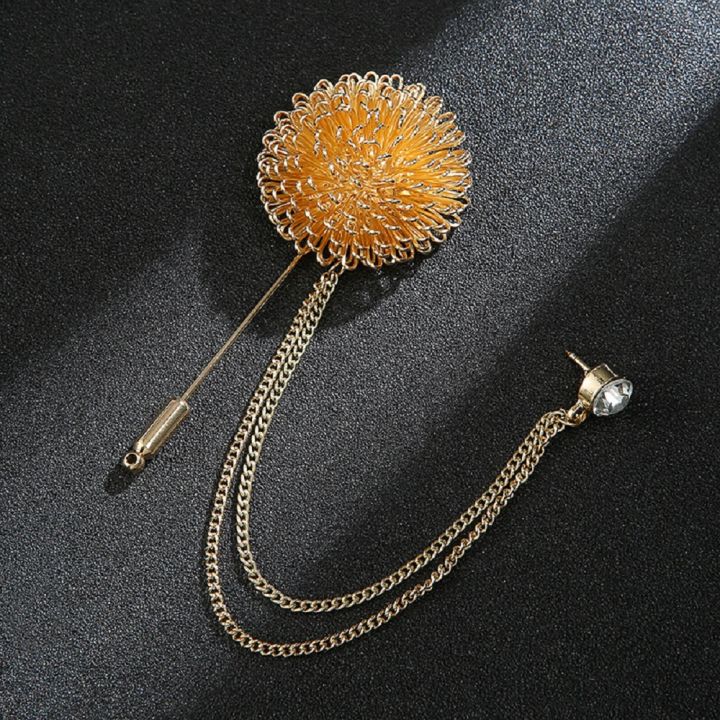 Twisted%20Flower%20Ball%20with%20Chain%20Brooch%20%E2%80%93%20Stylish%20Suit%20&%20Dress%20Accessory%20for%20Men%20&%20Women%20-%20Image%203
