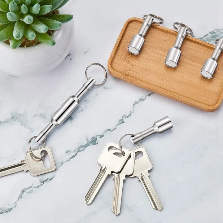 12%20Pieces%20Metal%20Magnet%20Keychain%20Magnetic%20Keychain%20Pocket%20Keyring%20Magnet%20Holder%20with%20Split%20Ring%20Jewelry%20Test%20Magnet%20-%20Image%205