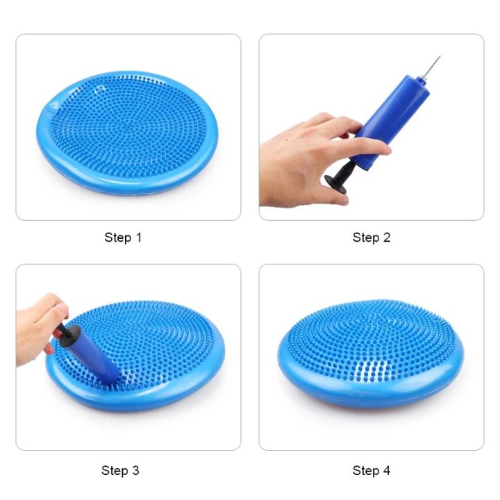 33x33cm%20Inflatable%20Yoga%20Massage%20Ball%20Durable%20Universal%20Sports%20Gym%20Fitness%20Yoga%20Wobble%20Stability%20Balance%20Disc%20Massage%20Cushion%20Mat%20-%20Image%204