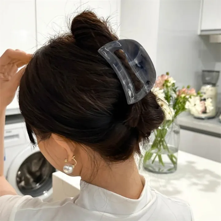 Korean%20Rectangle%20Acrylic%20Gray%20Marble%20Hair%20Claws%20Girls%20Hair%20Crab%20Clip%20Cellulose%20Acetate%20Hair%20Clip%20Simple%20Hair%20Accessories%20Gifts%20-%20Image%205