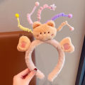Funny Plush Twisted Stick Head Bands Cartoon Plush Hair Bands Girls Wash Face Headband Cute Hair Loops Hair Accessories Headwear.