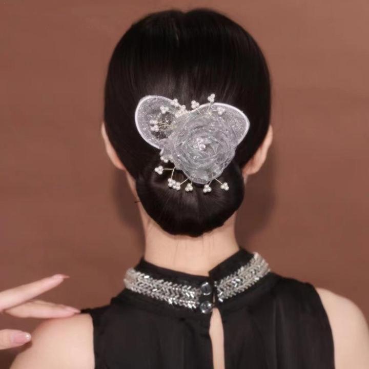 Cloth Flower Hair Clip Hair Curler Lazy Hair Styling Tool Twist Hairstyle Bun Non-slip Hair Bun Maker Hair Accessories