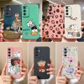 For Samsung Galaxy A15 Phone Case Cartoon Liquid Silicone Full Coverage Anti Drop Bumper For Samsung A15 A 15 4G 5G Back Cover.